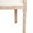 French upholstered fabric solid wood dining chair (Set of 2)