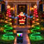 Arbre de Noël en forme de spirale intelligente 4 pi, décoration de Noël d'extérieur à DEL RVB-IC avec éclairage dynamique contrôlé par l'application, effets de bricolage et synchro de musique