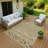 Machine Washable Indoor/Outdoor Boruta ACN2244 Navajo Rug-1386357036