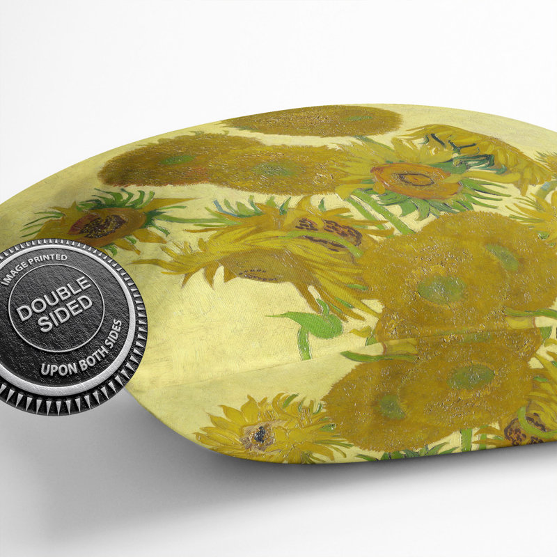 The Sunflowers Scatter Cushion with Filling, 55cm H x 55cm W x 20cm D