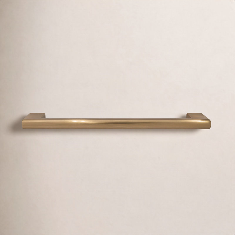 Ensemble de poignées en laiton satiné 6 po Vail, Laiton satiné, 6"