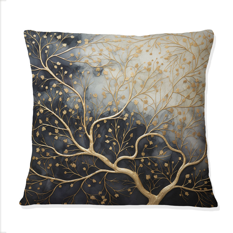 Coussin Golden Tree Tree Luminous Tangle II