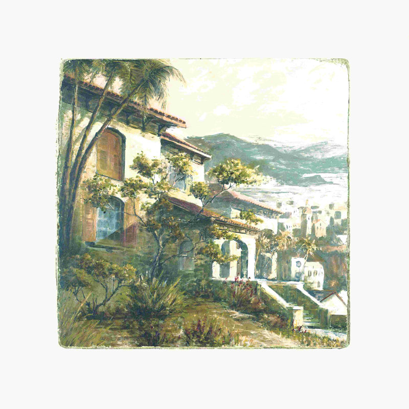 «Etch Series», peinture sur toile tendue, H 12 po x l 12 po