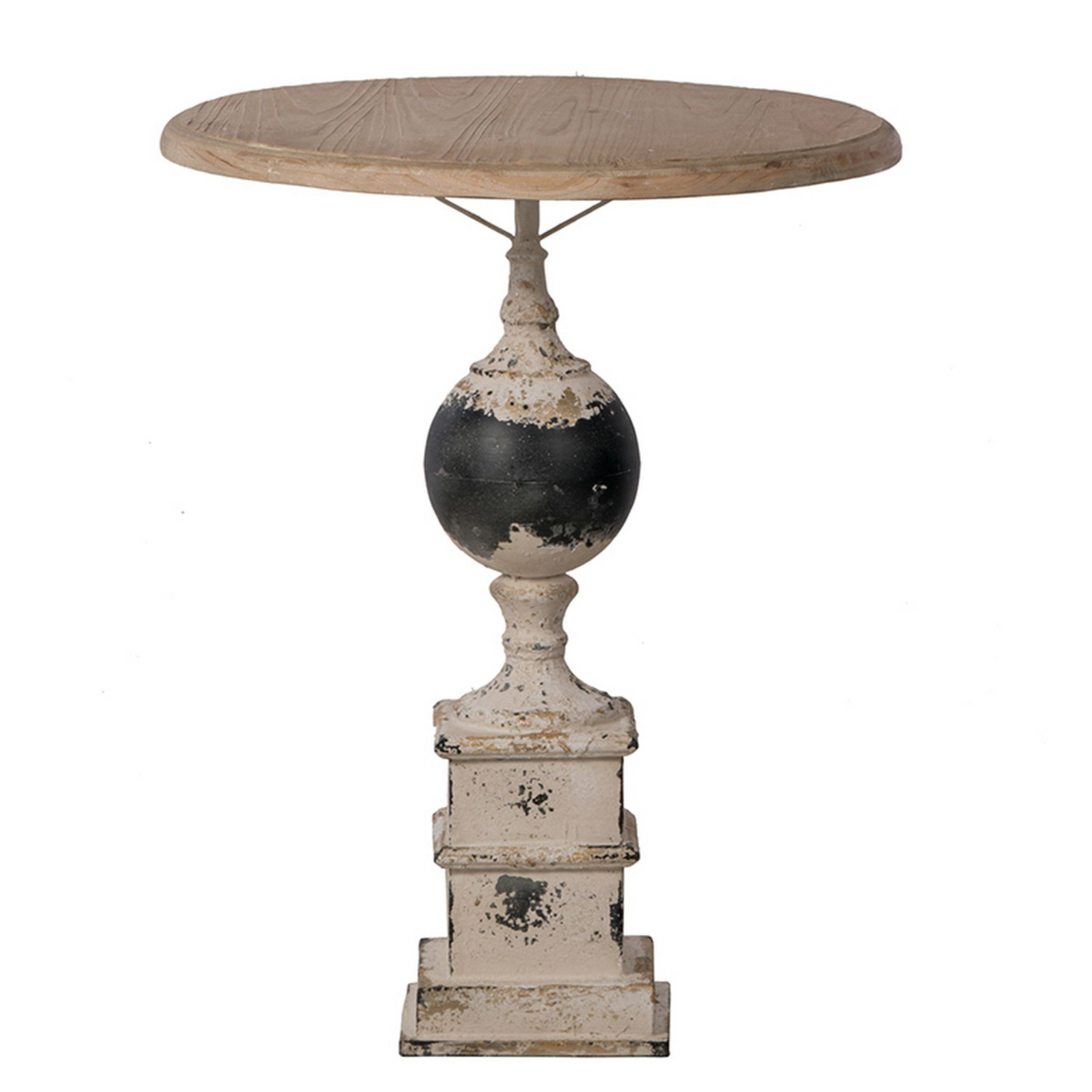 Bittle Solid Wood Pedestal End Table