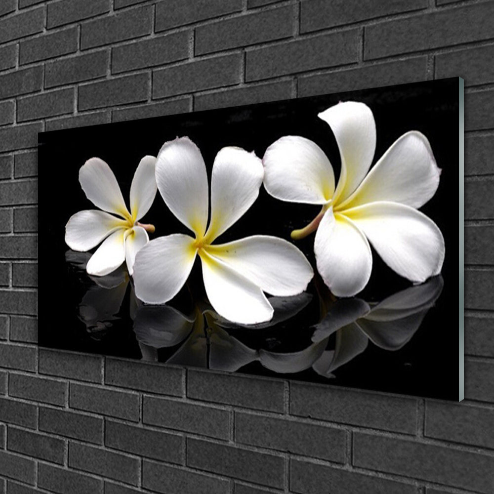 Glasbild Floral Blumen