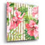 «Tropical Paradise Bamboo» par Jean Plout, art mural en verre acrylique, 36 po x 36 po-1438128229