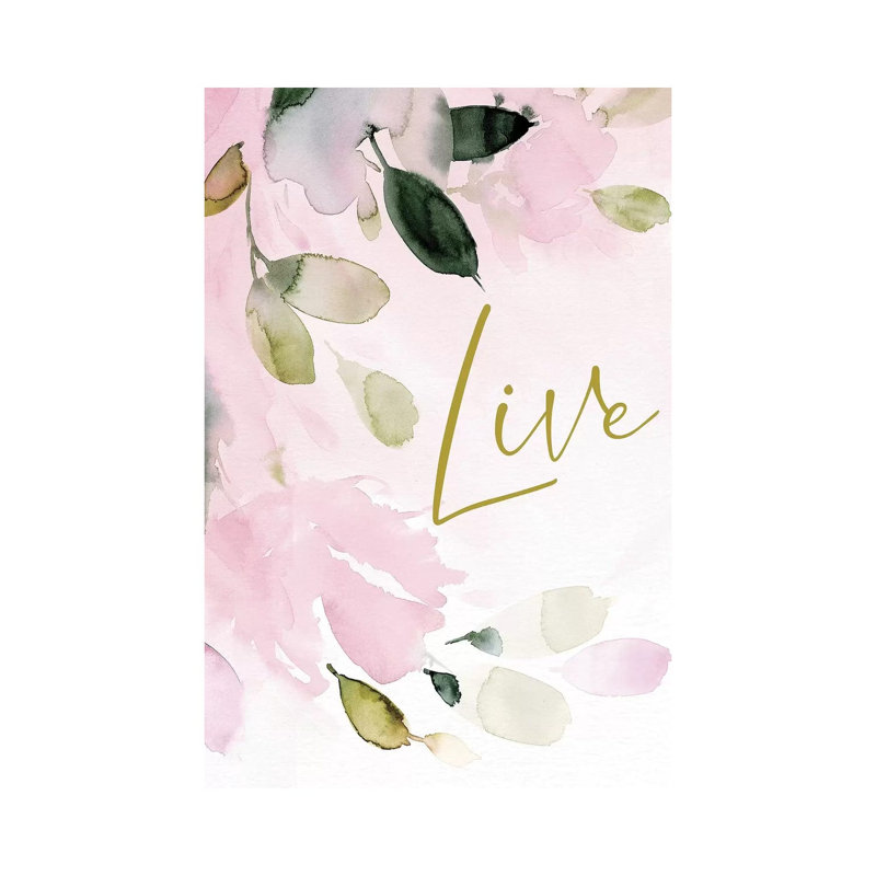 Live by Stephanie Ryan - Painting on Canvas, Wrapped Canvas, 30.48cm H x 20.32cm W x 1.91cm D