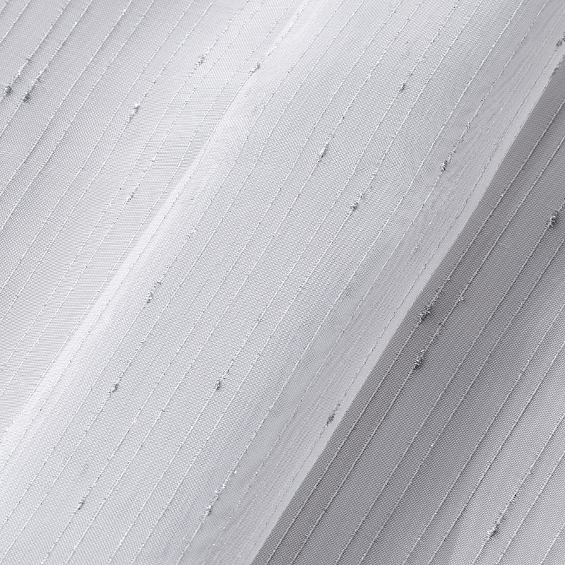 Paire de rideaux transparents avec passe-tringle, L 38 po x L 84 po, Blanc