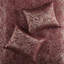Ensemble de couvre-lit à motif cachemire en jacquard bourgogne - grand, 5 pièces
