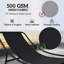 Chaises berçantes d'extérieur avec coussins épais, 2 pièces Outsunny