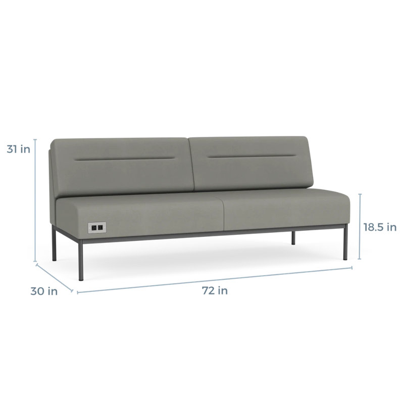 Canapé Darsey, Avec alimentation, Patriot Plus, Gris anthracite