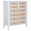 Commode 8 tiroirs Coden - blanc