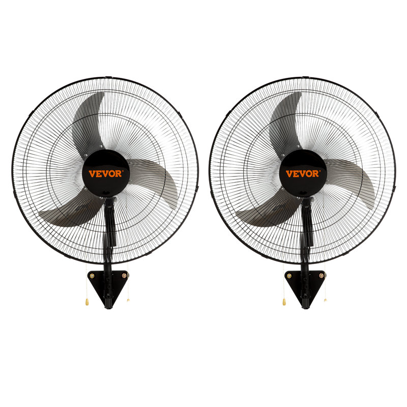 VEVOR Wall Mount Fan, Oscillating, 3-speed High Velocity Max. 4000 CFM