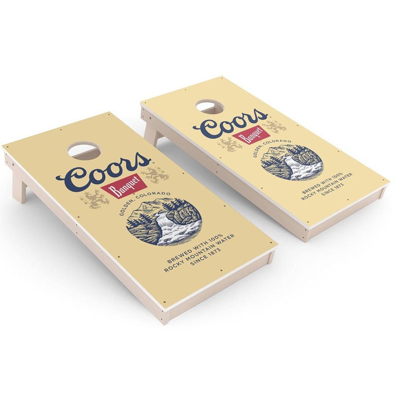 Ensemble de cornhole Coors Banquet, Ajouter des lumières DEL