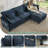 4-Piece 110.6" Chenille Modular Upholstered Sectional Sofa Deep Seat Cloud Couch With Ottoman-1344399043