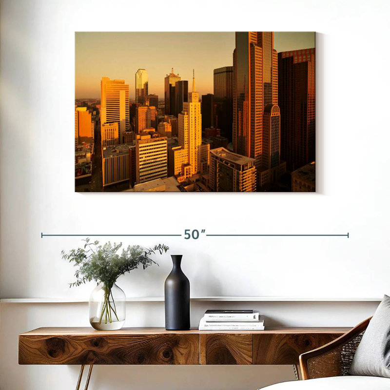 Lilie Dallas City Buildings, H 26 po x l 39 po