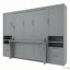 Lit escamotable mural avec placard, tiroirs et tablettes Murphy-115737578