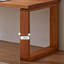 Bureau rectangulaire en bois massif de cerisier épais et robuste-1341772474
