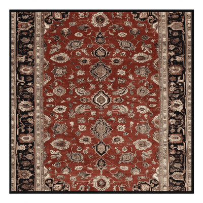 Tapis brun lavable à la machine