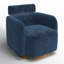 Fauteuil d'appoint pivotant avec appui-tête réglable Becerril-1899824102-1899824097