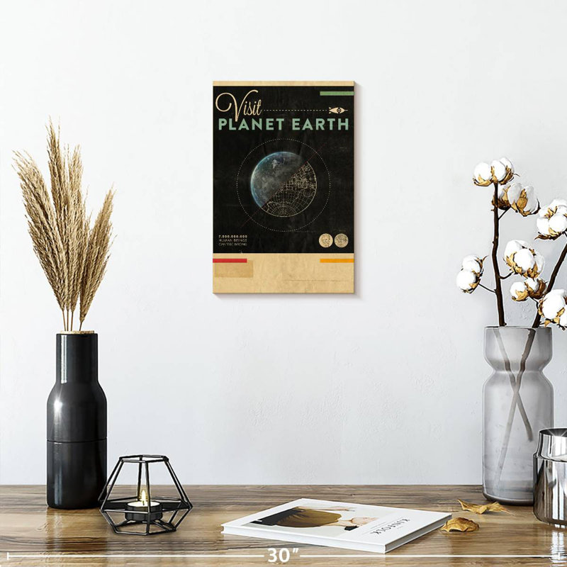 Oberle Visit Planet Earth, 12" H x 8" W