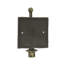 Ensemble de 2 bougeoirs muraux en fonte au fini bronze antique de style rustique Western - ensemble de 2 - 4,5 x 3,5 x 8 po
