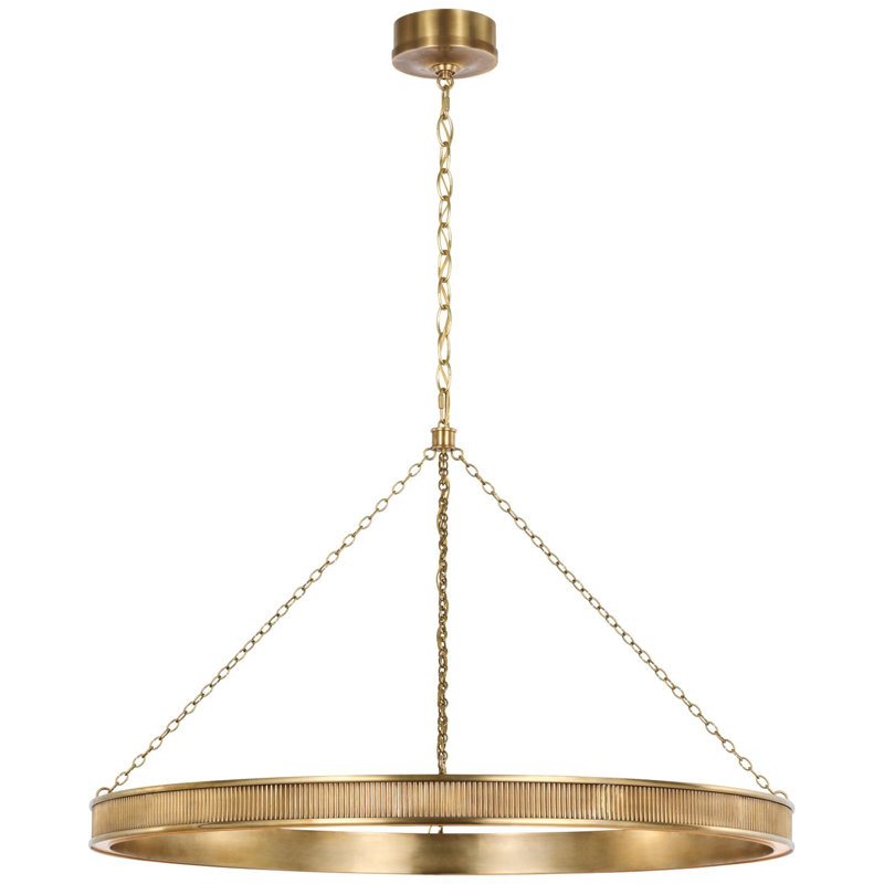 Menil 4 - Light LED Chandelier, Soft Brass