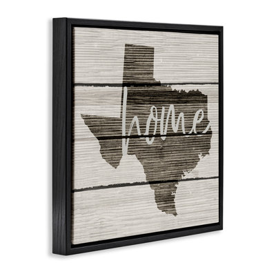 Texas Rustic Typography Map