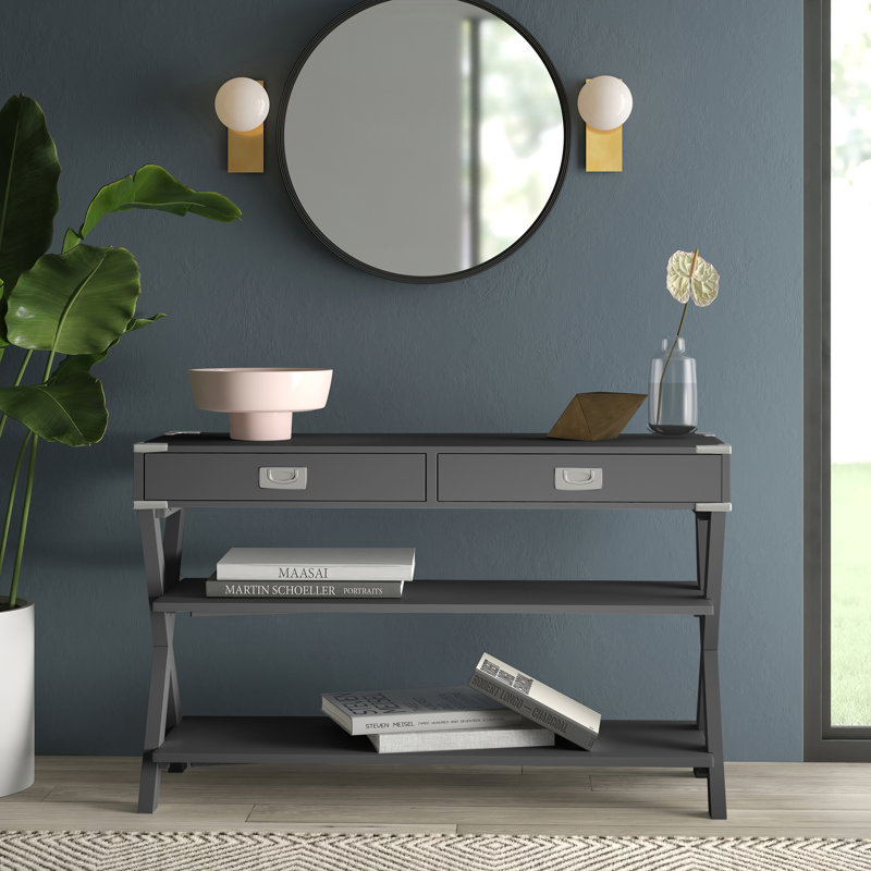 Console 48 po Atticus, Gris foncé