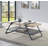 Oak & Sandy Gray Finish Coffee Table
