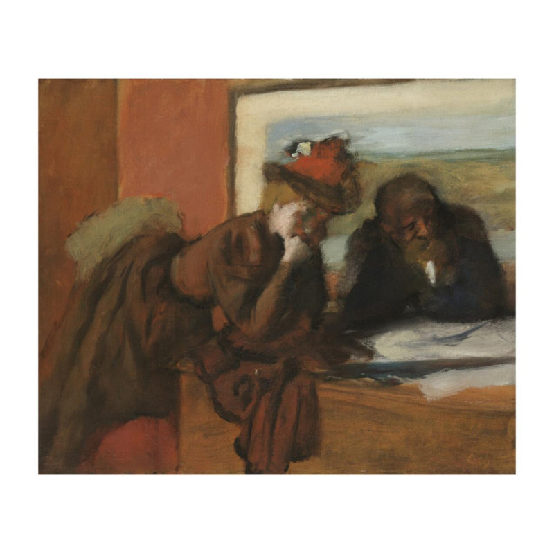 «The Conversation» par Edgar Degas - Estampe numérique, H 22 po x l 28 po