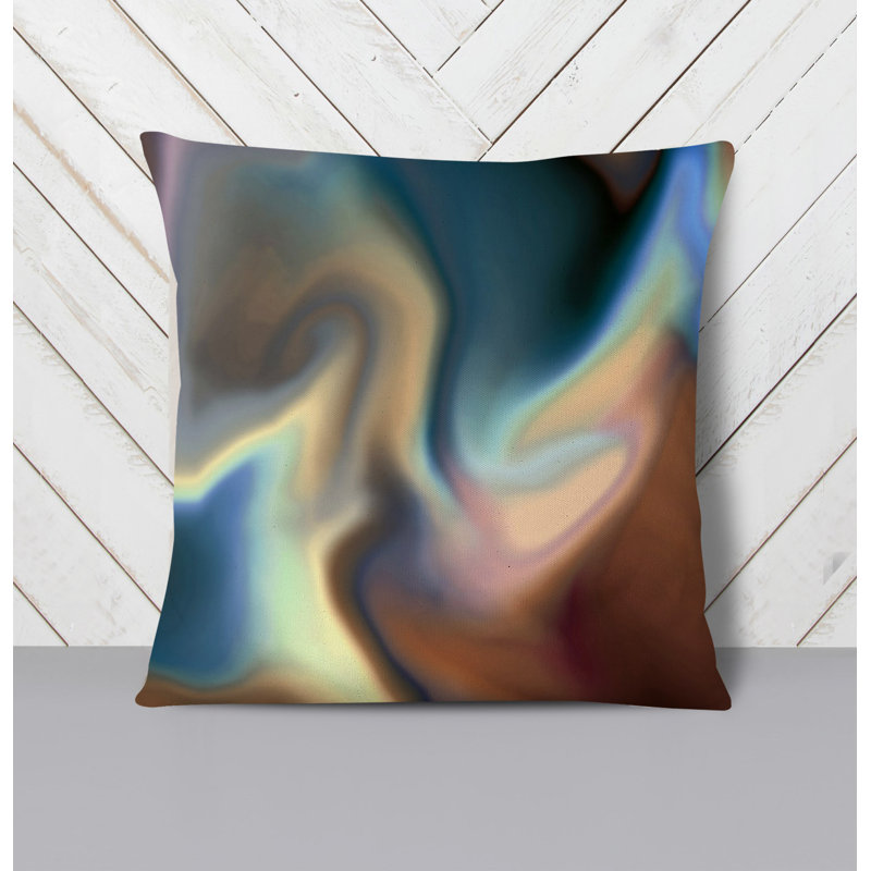 Throw Pillow With Insert, Multi Abstract 27, 20"H x 20"W