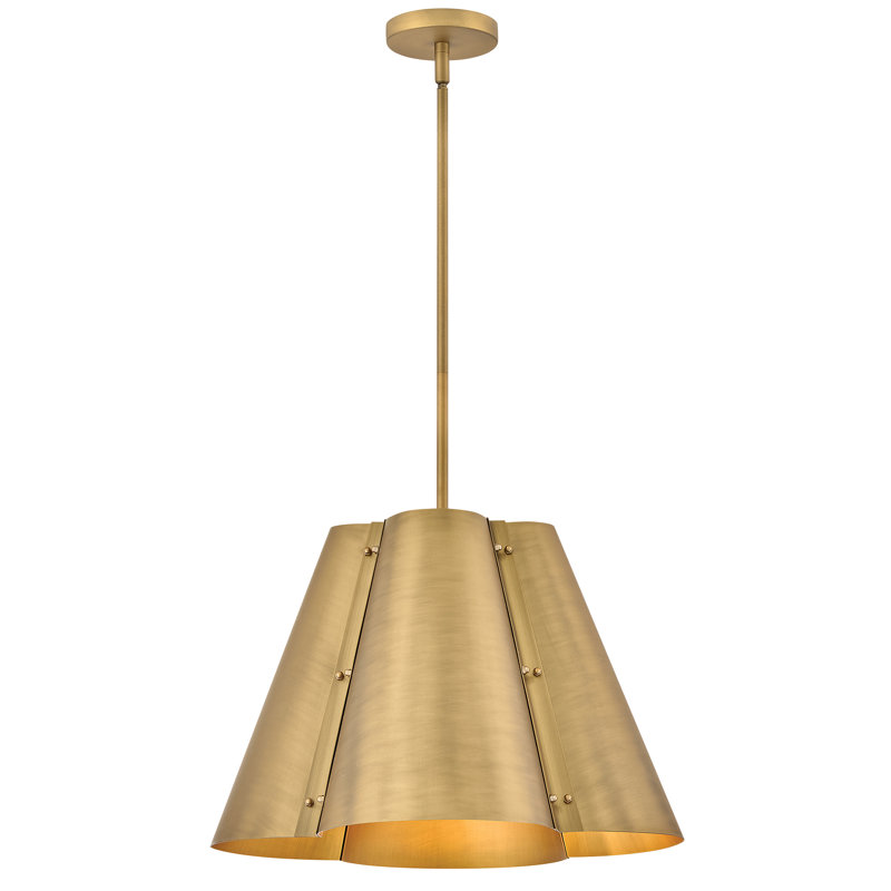 Hinkley Bowman Large Pendant, Heritage Brass, 19" W, 3