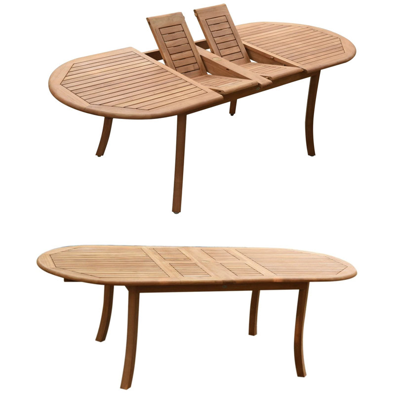 Ensemble repas 7 pièces teck luxueux Kevon