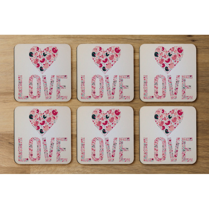 Square 6 Piece Coaster Set