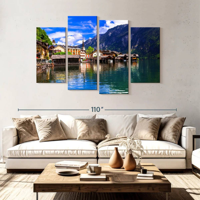 Alvord Scenic Austrian Lake, 54" H x 84" W