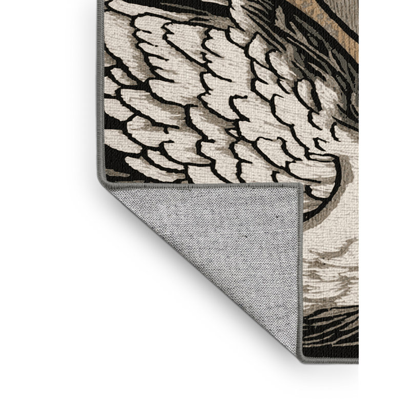  Tapis lavable lavé à cygne, Carré 6 pi