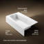 Villager Alcove 60" x 34" Alcove/Tile in Cast Iron Soaking Bathtub-1423726656-1382212086