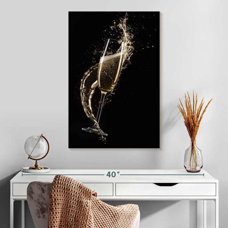 Yarlin Splashing Champagne, 30" H x 20" W