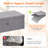 80l Under Bed Storage Containers, 9.8 Inch Tall Underbed Clothes Storage Organizer Bin With Sturdy Sidewalls, Bottom, 3 Lids, Deep Storage Drawer For Clothes, Shoes, Blankets, Pillows 2 Pack-1844224809