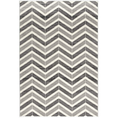 Tapis gris Dhurrie 2 pi x 4 pi