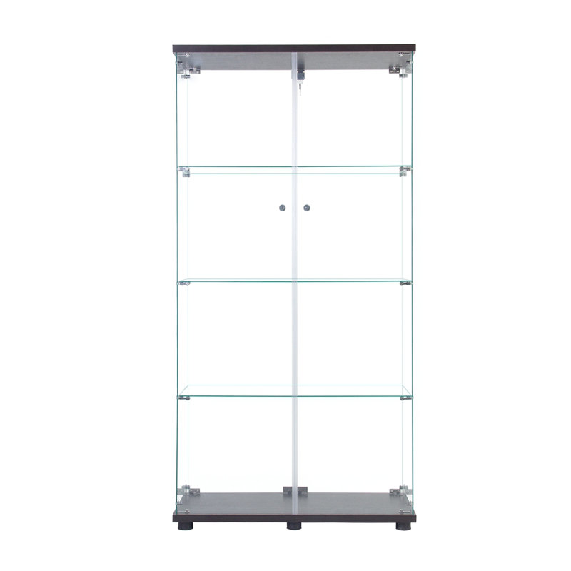 Vitrine à deux portes avec 4 tablettes