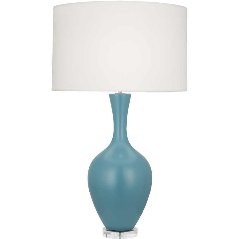 Audrey Table Lamp, Steel Blue
