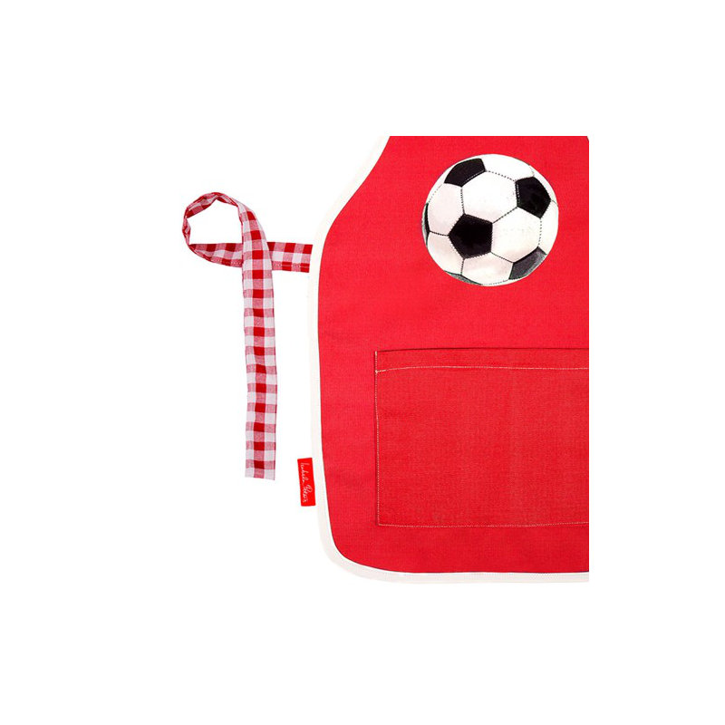 Football Childrens Apron, 2-5 Years, Red