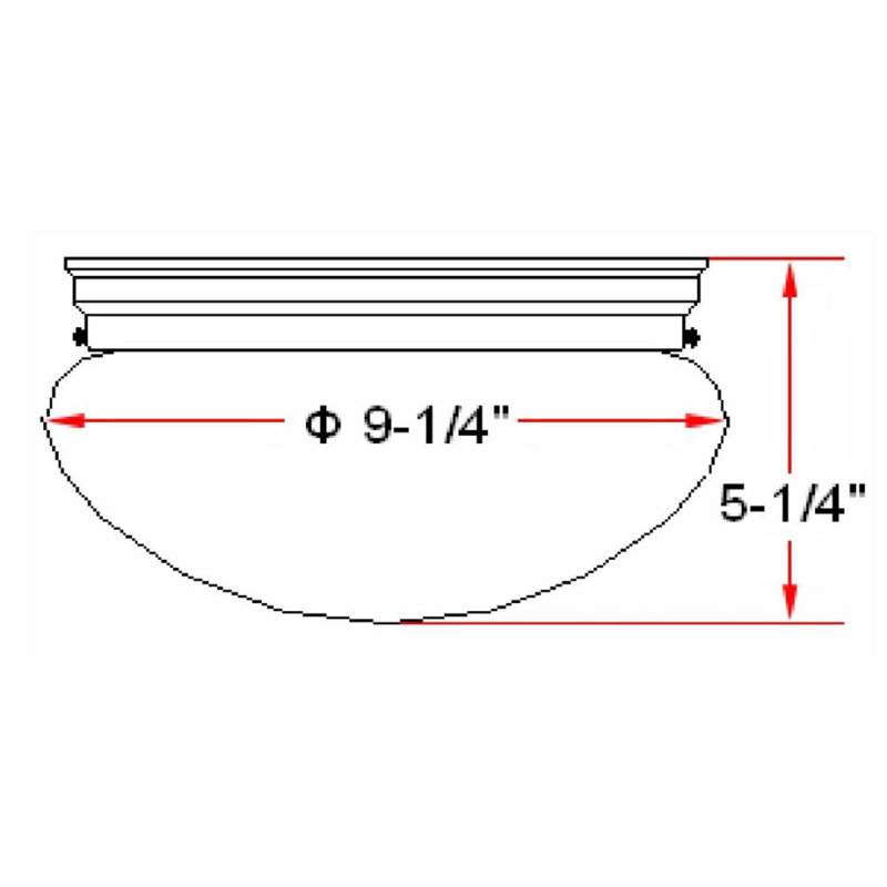 Kalona Glass Flush Mount