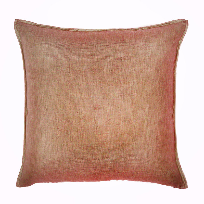 Feather Throw Pillow, Melon