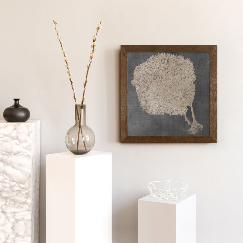 Arbre de bleu II, reproduction d’art encadrée, H 35,5 po x l 35,5 po x P 1,5 po, Toile avec cadre érable, Pas de tapis