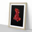 Red Siamese Fighting Fish - Picture Frame Graphic Art Print-55772252-55772255