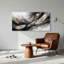 Ensemble de 1 tableau mural sur toile or plume-129276642-129276643