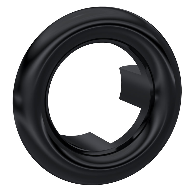 1.5cm Bathroom Sink Drain with Overflow, Black 